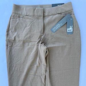 JM Collection Curvy-Fit Straight-Leg Pants Size 4